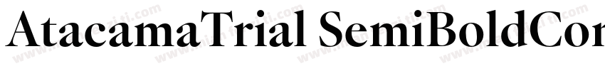 AtacamaTrial SemiBoldContrastotf字体转换